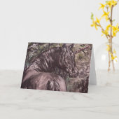 black unicorn karte (Gelbe Blume)