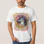 Black Unicorn Moon T-Shirt (Vorderseite)