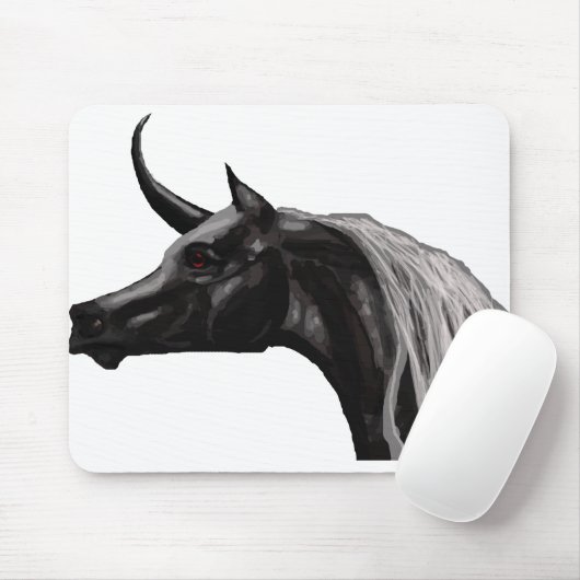 Black Unicorn Mousepad (Mit Mouse)