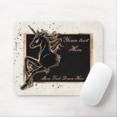 Black Unicorn Mousepad (Mit Mouse)
