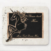 Black Unicorn Mousepad (Vorne)