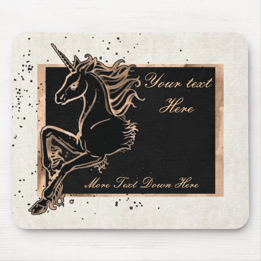 Black Unicorn Mousepad (Vorne)