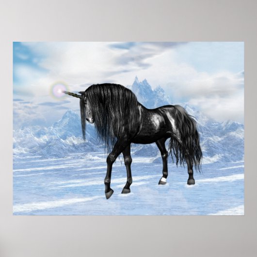 Black Unicorn Poster (Vorne)