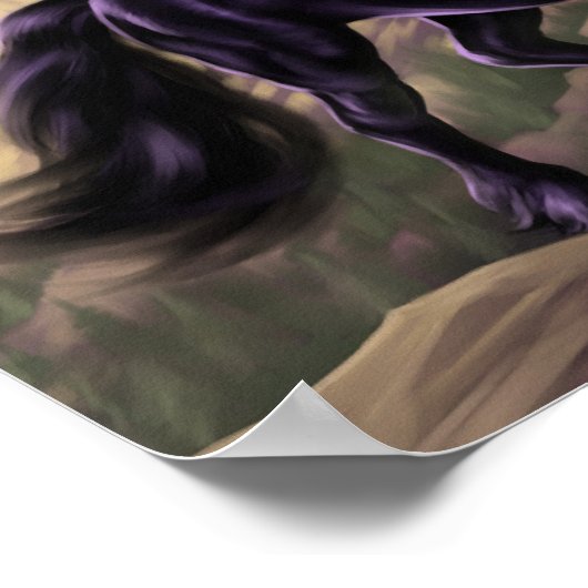 Black Unicorn Poster (Ecke)