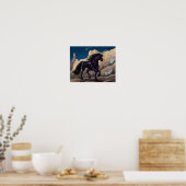 Black Unicorn Poster (Küche)
