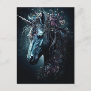 Black Unicorn Postkarte
