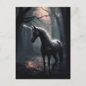 Black Unicorn Postkarte (Vorderseite)