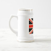 Black Union Jack (Art Style) Bierglas (Links)
