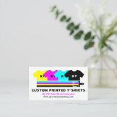 Black Unique Shirt Bekleidung preiswert Bekleidung Telefonnummerkarte (Stehend Vorderseite)