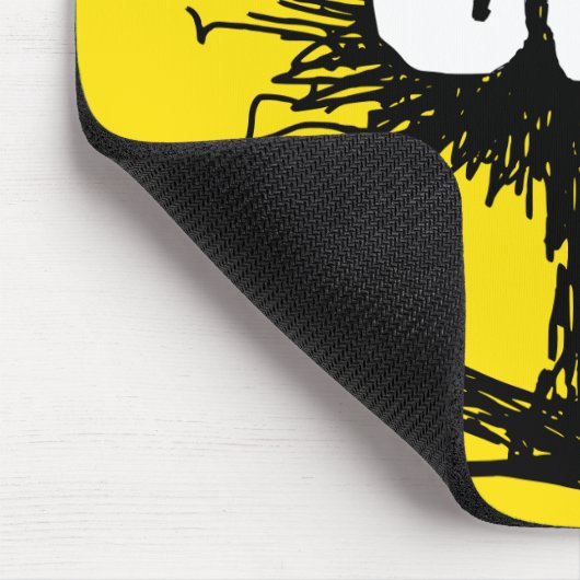 Black Unkempt Kitten GabiGabi Mousepad (Ecke)