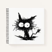 Black Unkempt Kitten GabiGabi Notizbuch (Vorderseite)