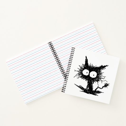 Black Unkempt Kitten GabiGabi Notizbuch (Innenseite)