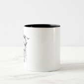 Black Vampire Fledermäuse Zweifarbige Tasse (Mittel)