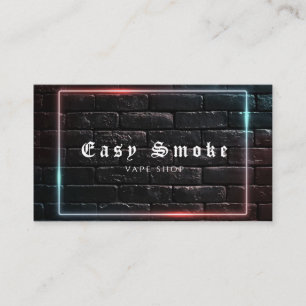 Black Vape Shop Business Card Visitenkarte