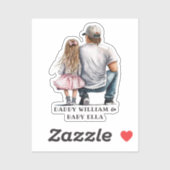 Black Vater and Daughter Bond (11) Aufkleber (Blatt)