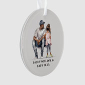 Black Vater and Daughter Bond (3) Ornament (Vorderseite)