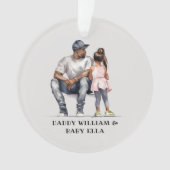 Black Vater and Daughter Bond (3) Ornament (Vorderseite)