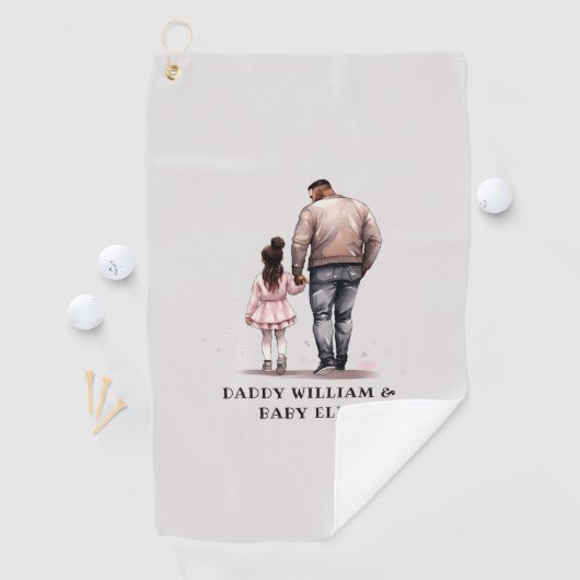 Black Vater and Daughter Bond (7) Golfhandtuch (Insitu)