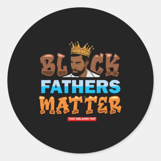 Black Vathers Materie Unterstützung Black Vathers Runder Aufkleber (Vorderseite)