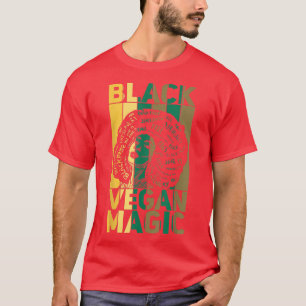 Black Vegan Magic Vegetarian Afro Prix Black Hist T-Shirt