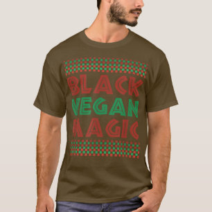 Black Vegan Magic Vegetarian Afro Prix Black Hist T-Shirt