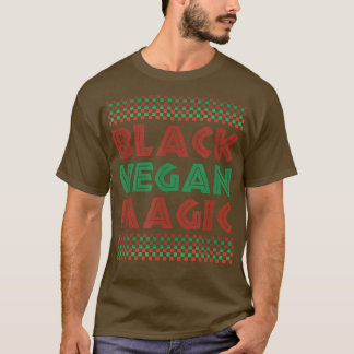Black Vegan Magic Vegetarian Afro Prix Black Hist T-Shirt
