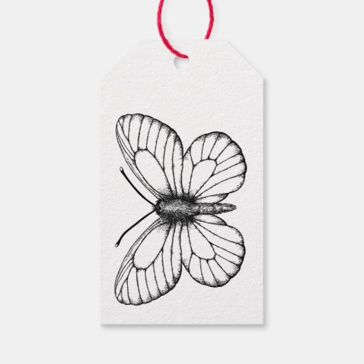 Black-veined white butterfly geschenkanhänger (Rückseite)