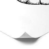 Black-veined white butterfly poster (Ecke)