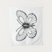 Black-veined white butterfly wandteppich (Vorderseite)