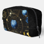 Black Velvet Gold Celestial Astrologie Waschbeutel (Rechte Ecke)