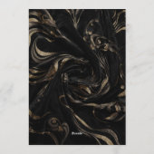 Black Velvet New Year Invitation – Editable Einladung (Rückseite)