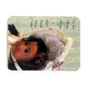 Black Viktorianisch Doll Mama Gift Foto Magnet (Horizontal)