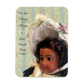 Black Viktorianisch Doll Mama Gift Foto Magnet