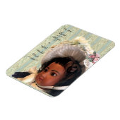 Black Viktorianisch Doll Mama Gift Foto Magnet (Linke Seite)