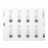 Black Vine Script Monogram B&G DIY BG (Vorne)