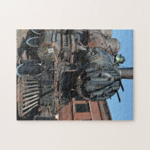 Black Vintag Rusty Steam Lokomotive Motor