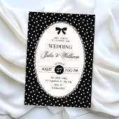 Black vintage wedding einladung