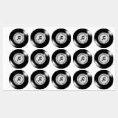 Black Vinyl LP Record Alben Vielen Dank Etiketten (Blatt)