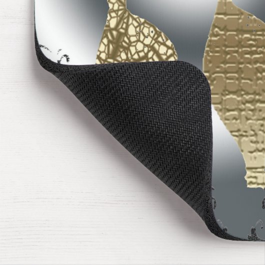 Black Vogue in Gold Mousepad (Ecke)