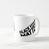 Black Voices Materie Kaffeetasse (VorderseiteRechts)