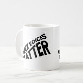 Black Voices Materie Kaffeetasse (Vorderseite Links)