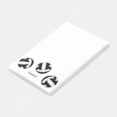 Black Volleyball Notizblock mit dem Namen Sportler (angewinkelt)