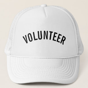 Black Volunteer Trucker Hut Truckerkappe