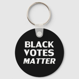 "Black Votes Matter" Schwarz-weiß Schlüsselanhänger