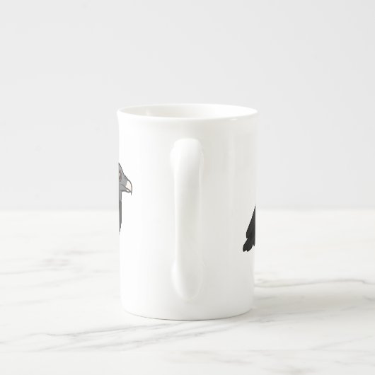 Black Vulture Bone China Tasse (Rückseite)