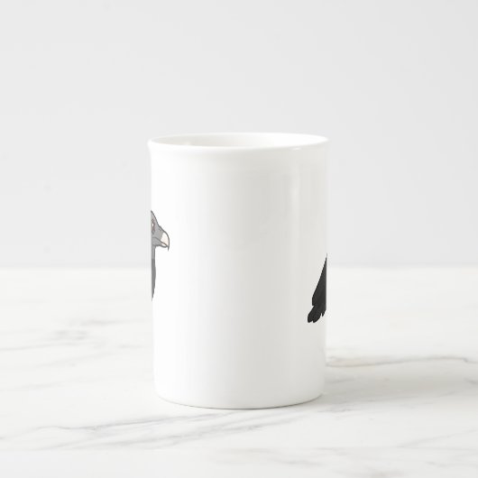 Black Vulture Bone China Tasse (Vorderseite)
