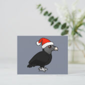 Black Vulture Santa Feiertagspostkarte (Stehend Vorderseite)