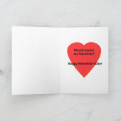 Black Vulture Valentine Feiertagskarte (Innenseite)