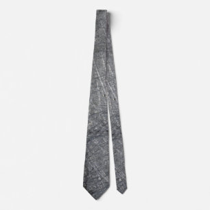 Black Wall Neck Tie mit grafischem Design Krawatte