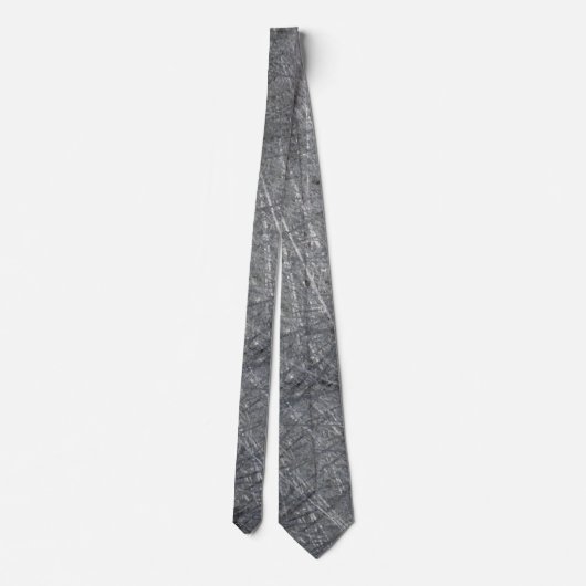 Black Wall Neck Tie mit grafischem Design Krawatte (Rückseite)